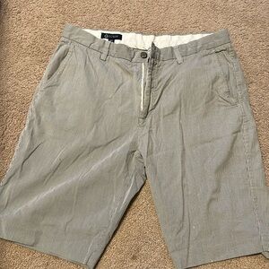 J crew used shorts. Couple of small bleach stains, as pictured.